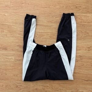 Lululemon black and White Track Pants